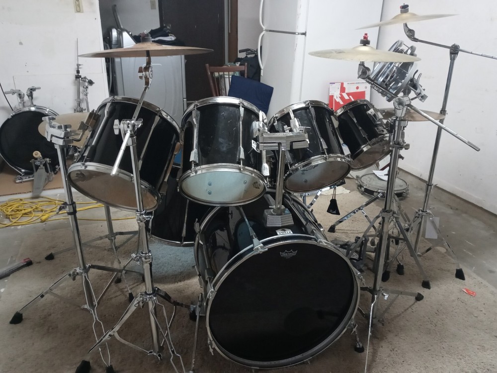 used complete drum sets with cymbals
