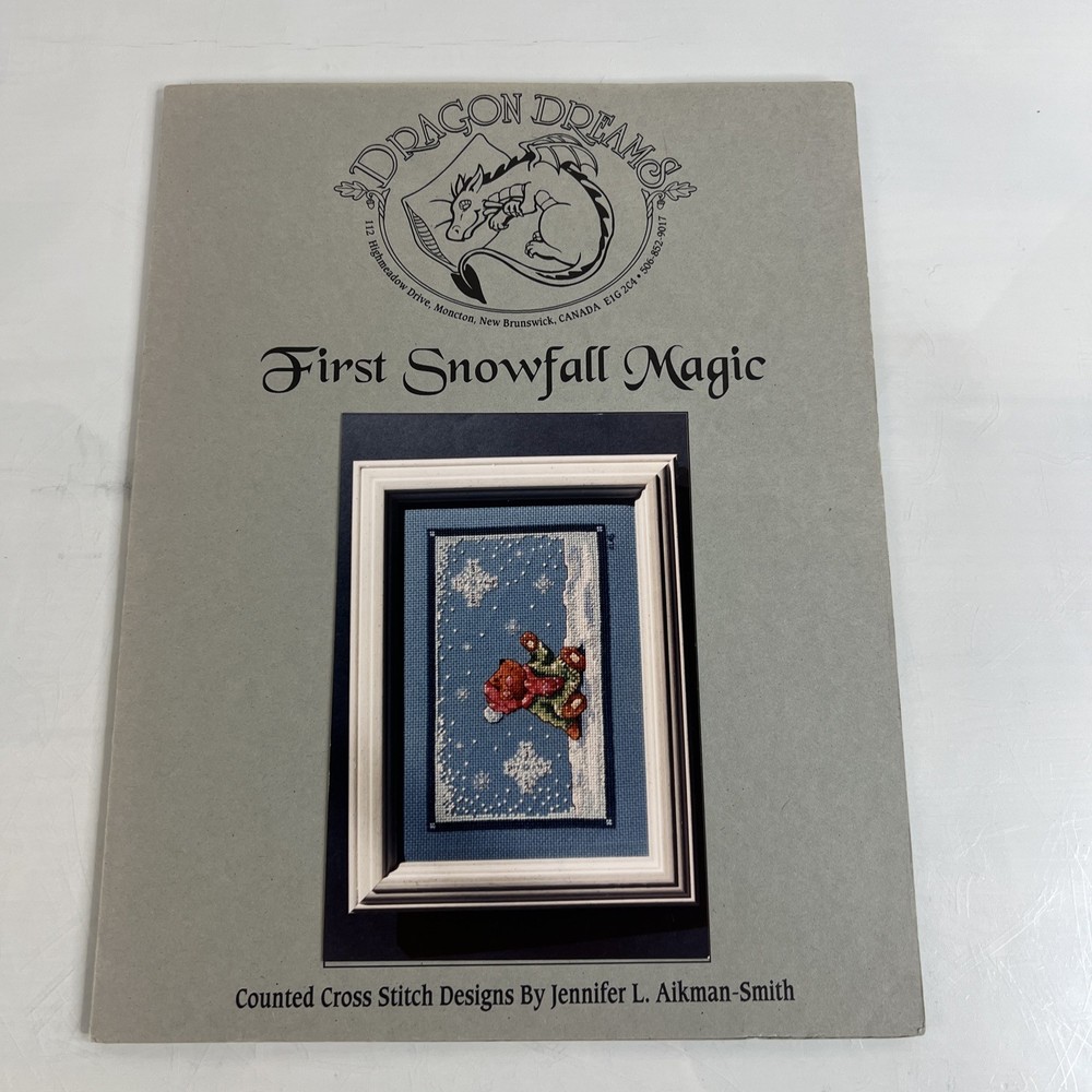 Dragon Dreams first snowfall magic Counted Cross Stitch Pattern