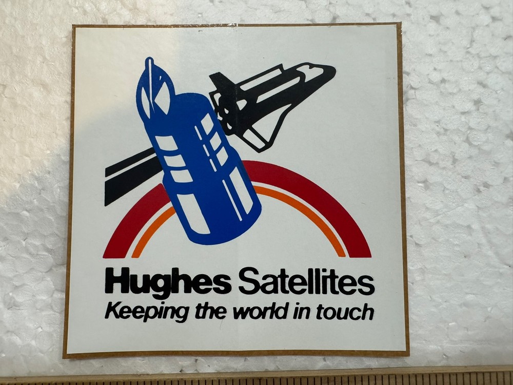 Vintage Hughes Satellites - NASA Space Shuttle Sticker
