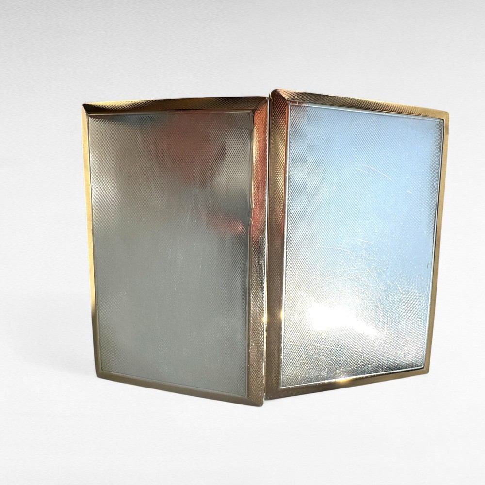 Art Deco Silver & Gold Slide Cigarette Case 1926