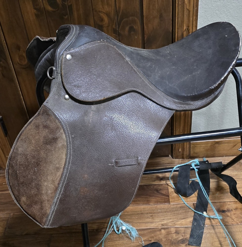 Leather English Saddle 18" Brown