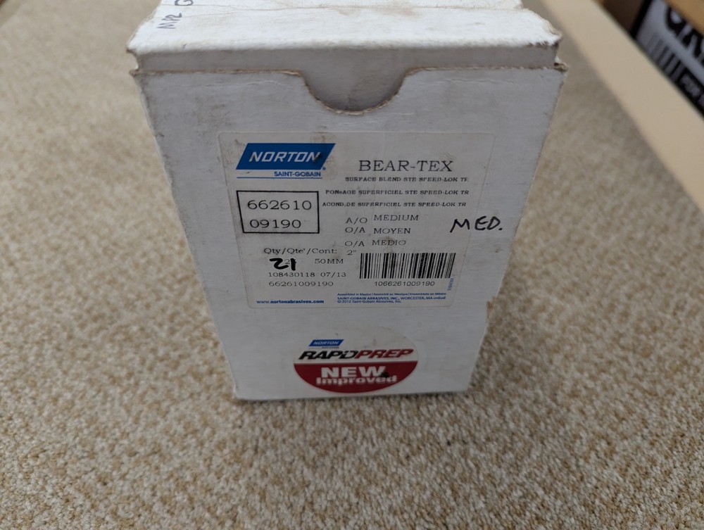 Medium Surface Conditioning Discs 2" Roll Lock Die Grinder Sanding Pads 20 Pack