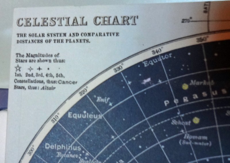 Celestial Chart Lined Paper Notebook 2015 Cavallini Papers Astronomy 96 Pgs NEW