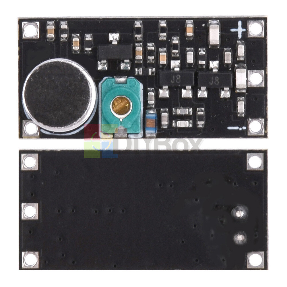 Frequency 85-115MHz FM transmitter module wireless microphone surveillance Black