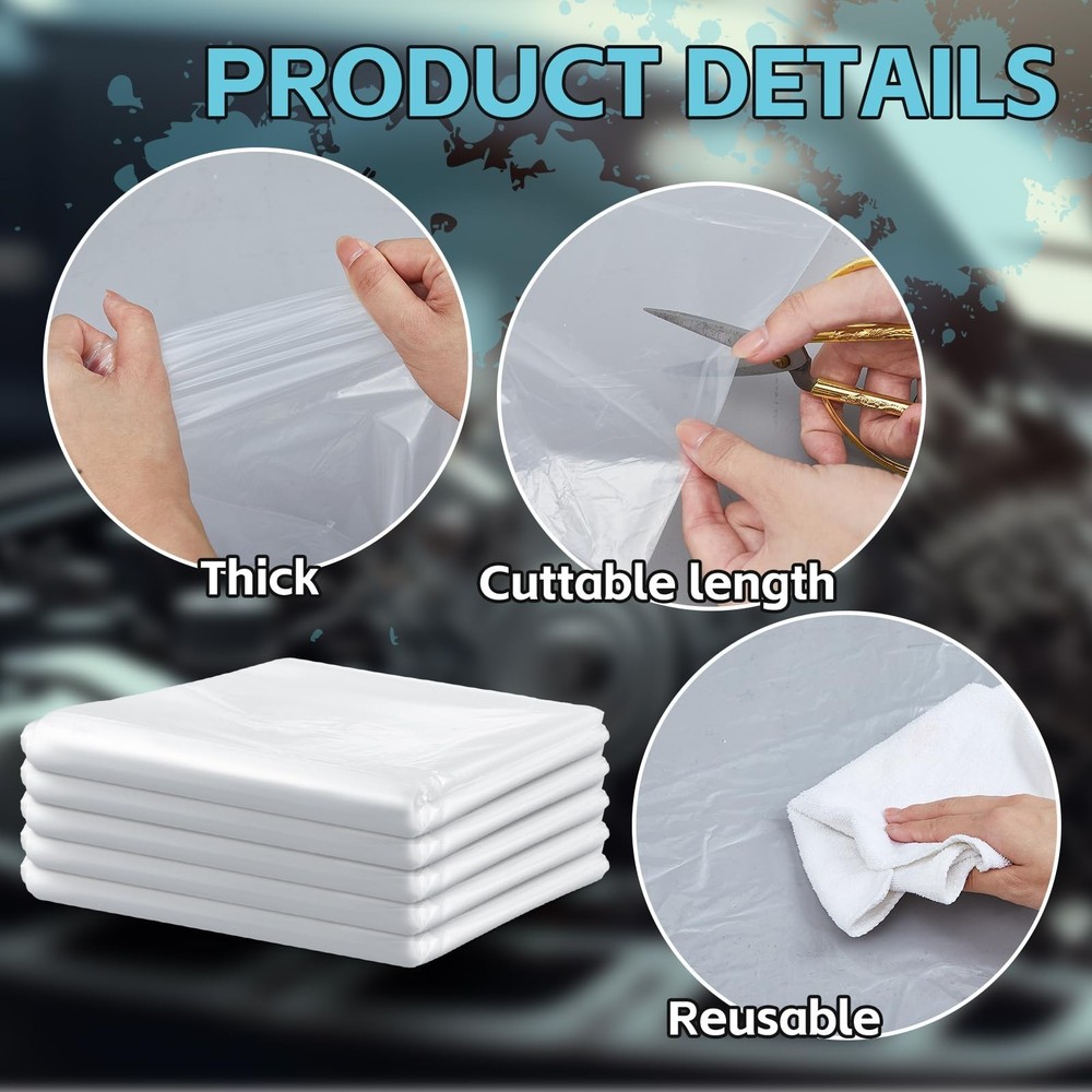 10 Pcs Engine Storage Bags Bulk Plastic Clear Engine Bag Covers Waterproof fo...