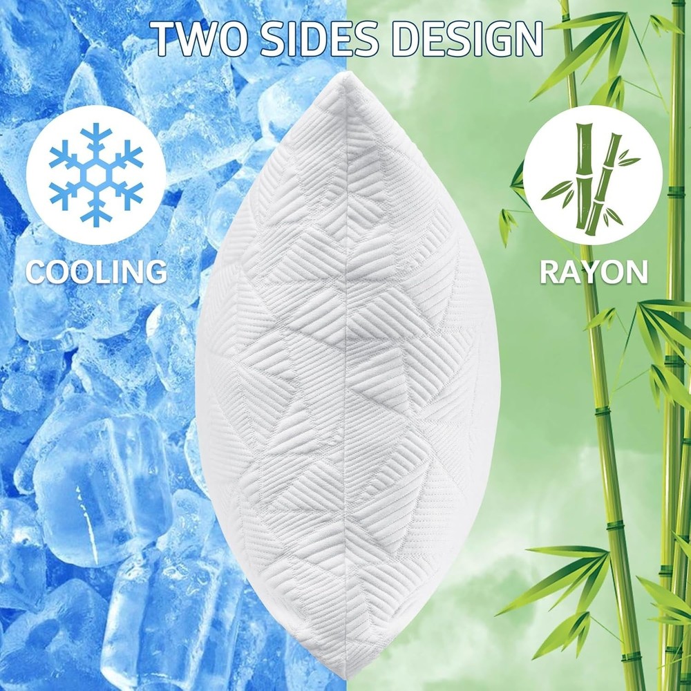 Cooling Pillow - Shredded Memory Foam for a Refreshing Sleep Experience
