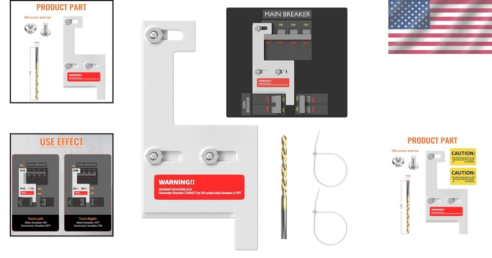 Generator Interlock Kit for GE 200 Amp Panels - Safe Installation Solution