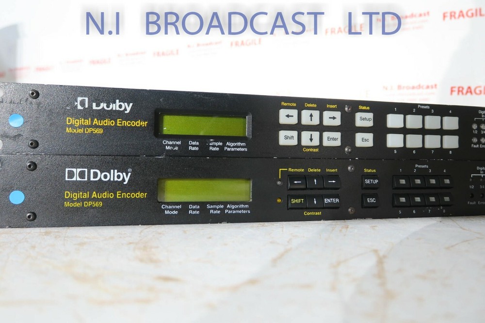 2x Dolby audio encoder DP569 encoders for audio