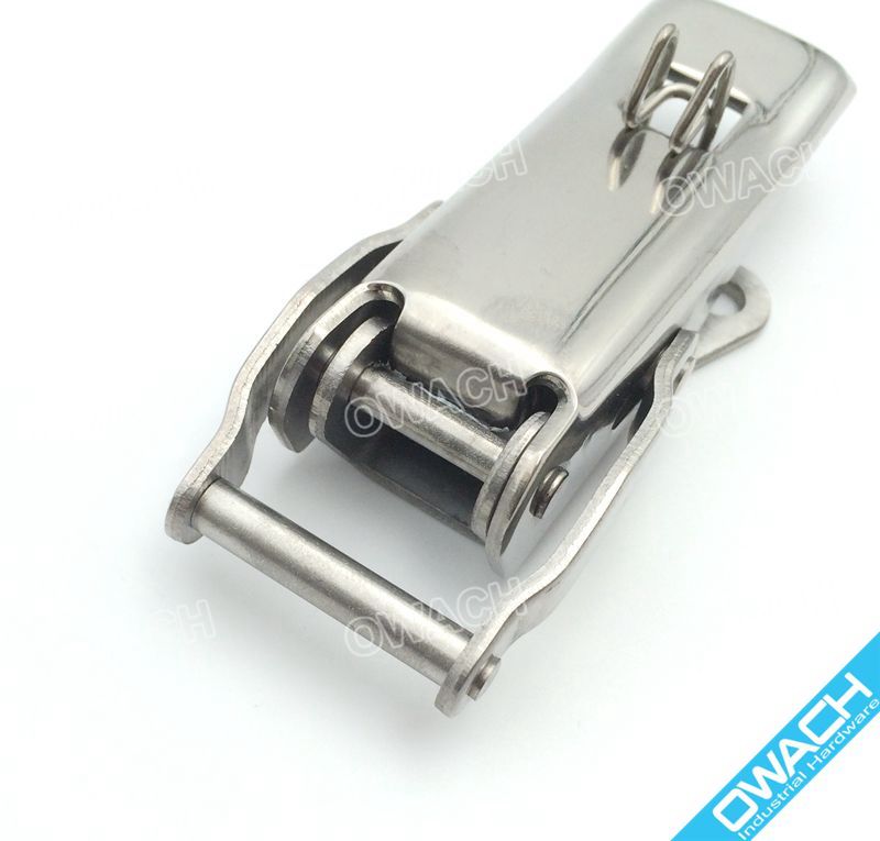 3" Stainless Steel Draw Latch Secondary Catch, with Spring, Toggle Latch
