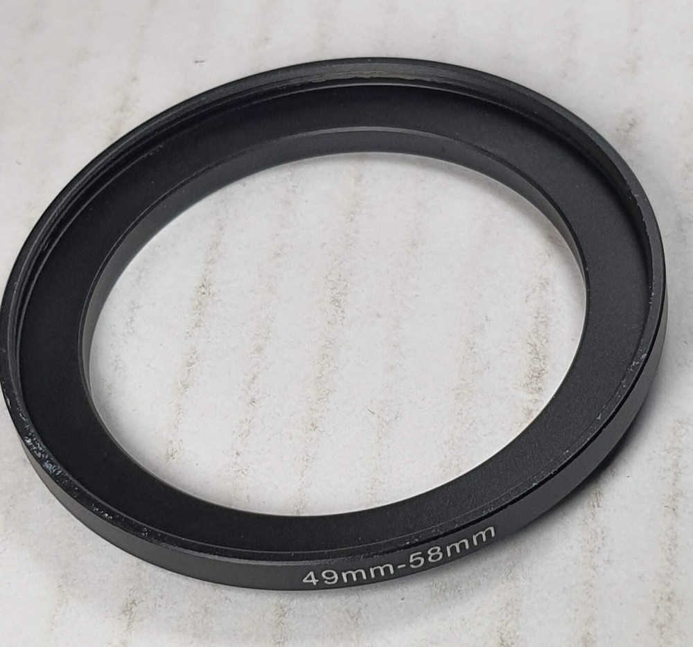 49-58mm Metal Step Up Lens Filter Converting Adapter Ring 49mm-58 E49-E58 49-58