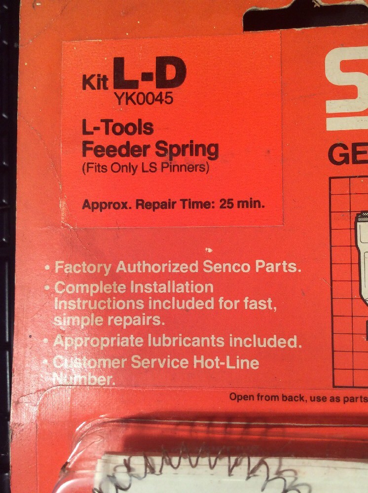 SENCO YK0045 L-D L-tools Feeder Spring