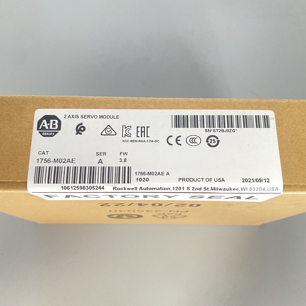New Factory Sealed AB 1756-M02AE SER A ControlLogix 2-Axis Encoder 1756M02AE