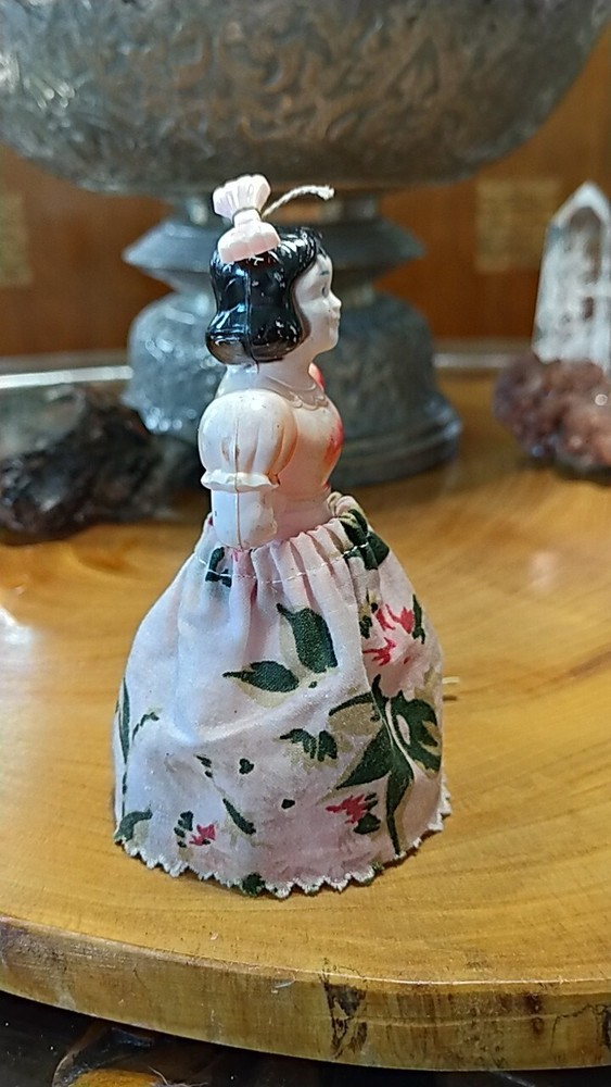 Vintage 1930s plastic dancing doll pull cord toy