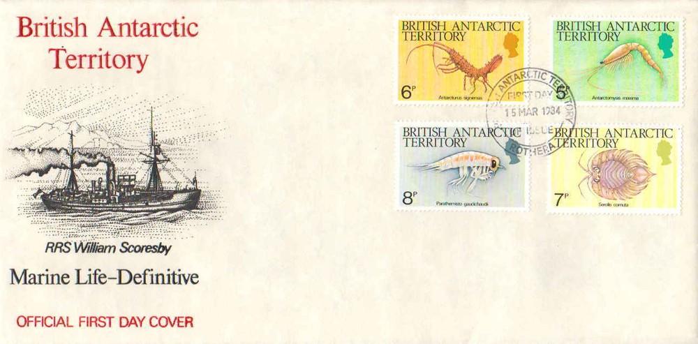 British Antarctic Territory Scott 106-109 Unaddressed.
