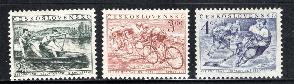 Czechoslovakia Stamp Scott #541-543, Physical Education Program, MNH, SCV$6.35