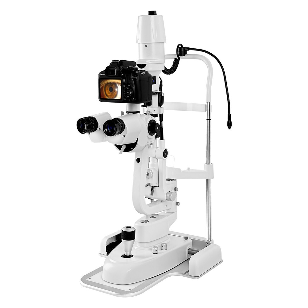 LED Digital Slit Lamp Imaging System Optical Galilean Five Steps Magnification