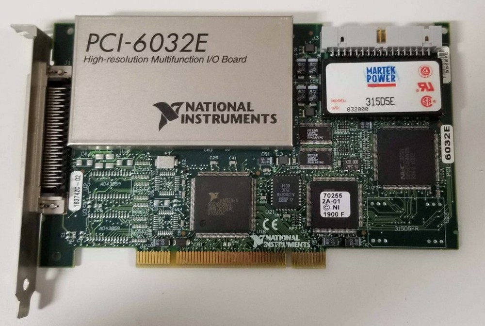 NATIONAL INSTRUMENTS PCI-6032E DAQ CARD 16 BIT ANALOG INPUT MULTIFUNCTION ~ NI
