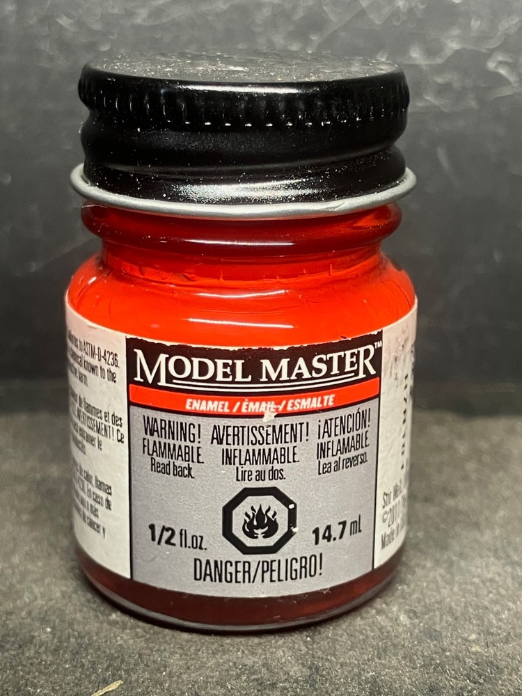 Testors Model Master Ford Engine Red 2733 Gloss Enamel Paint .5 oz