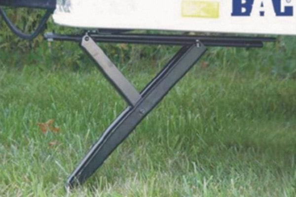 BAL 23007 1000 lb Black Electro Coated Manual Stabilizer Jack