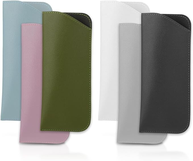6 Pack Soft Glasses Case Eyeglass Case Sunglass Case