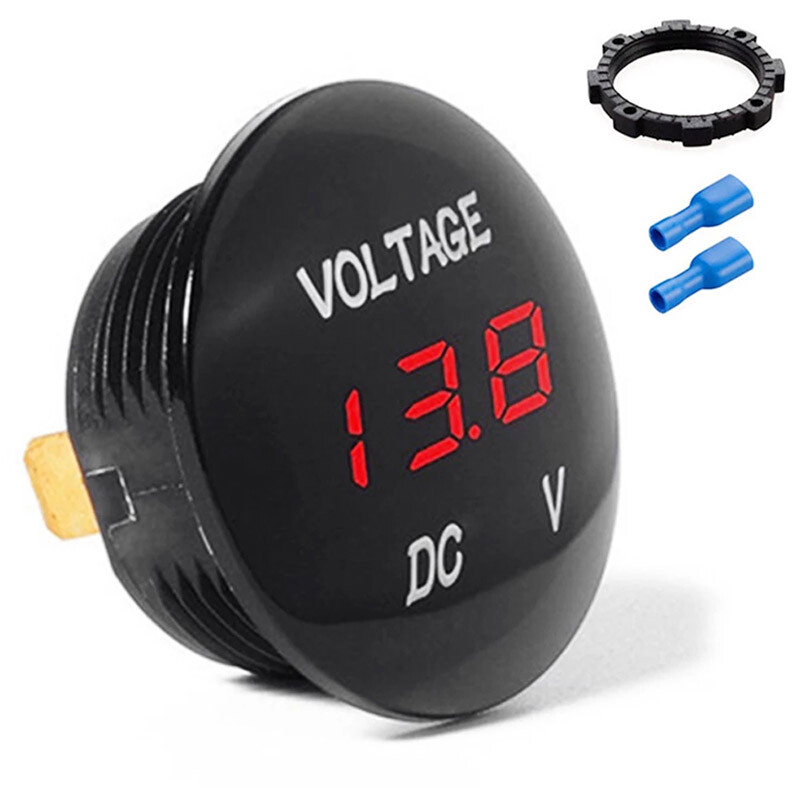 DC 12V-24V LED Panel Digital Voltage Volt Meter Display Voltmeter Car Motorcycle