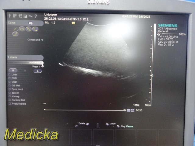 Siemens ACUSON 4C1 Curved Array Ultrasound Probe | Ref 08258525 ~ 39513