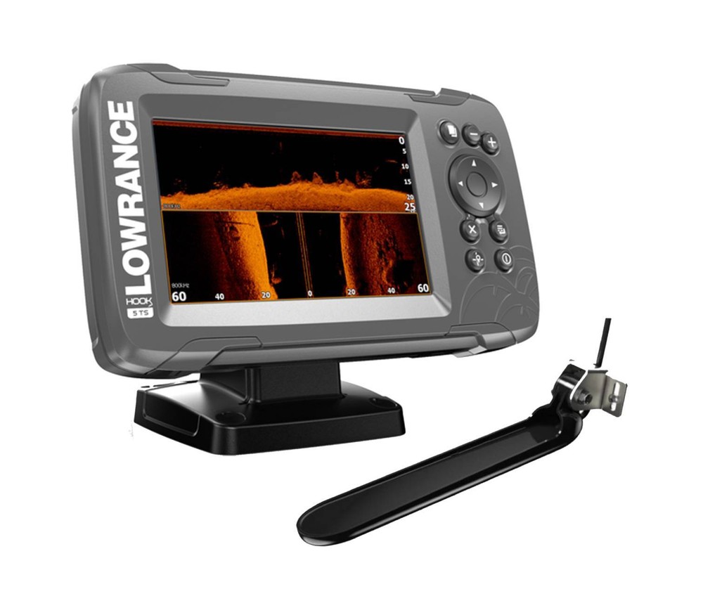 Lowrance HOOK2 5" Fishfinder Chartplotter w/ TripleShot Transducer & Chart Maps