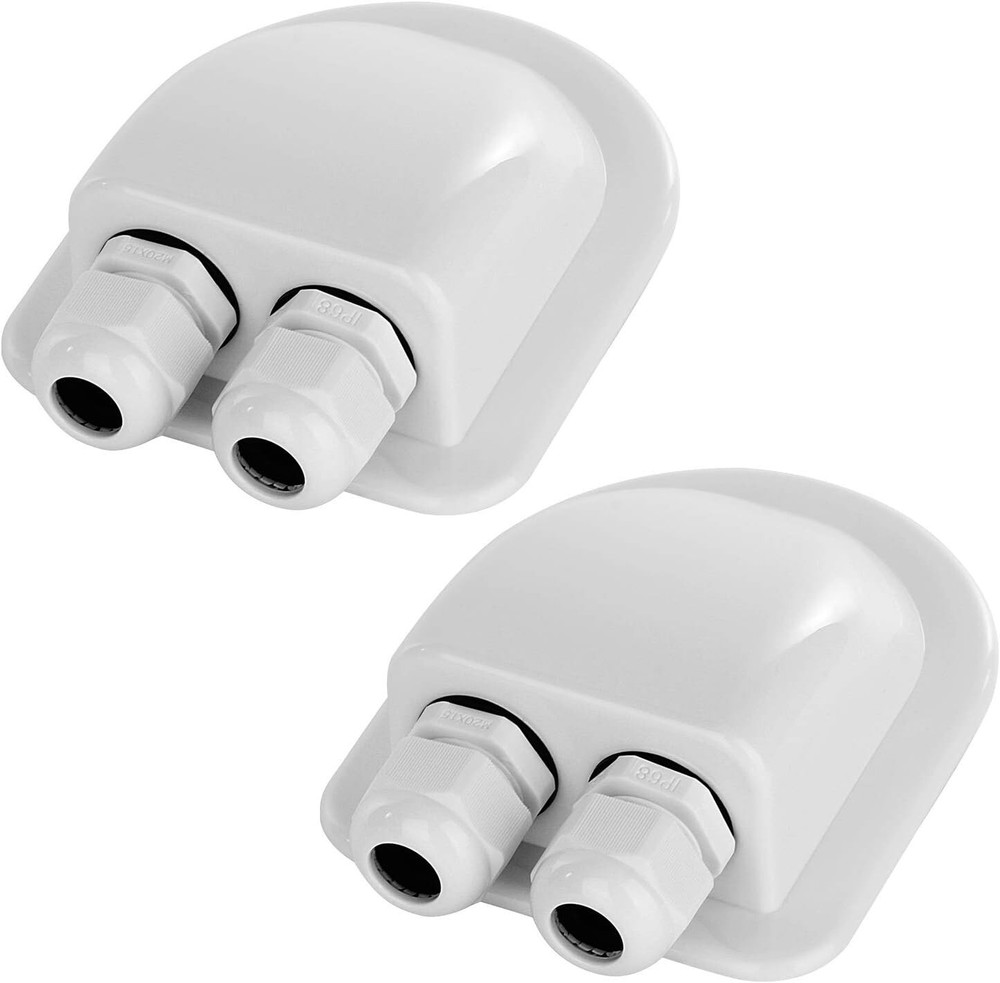 Easy Install Dual Cable Entry Gland - 2 Pack for Eco-Friendly Solar Solutions