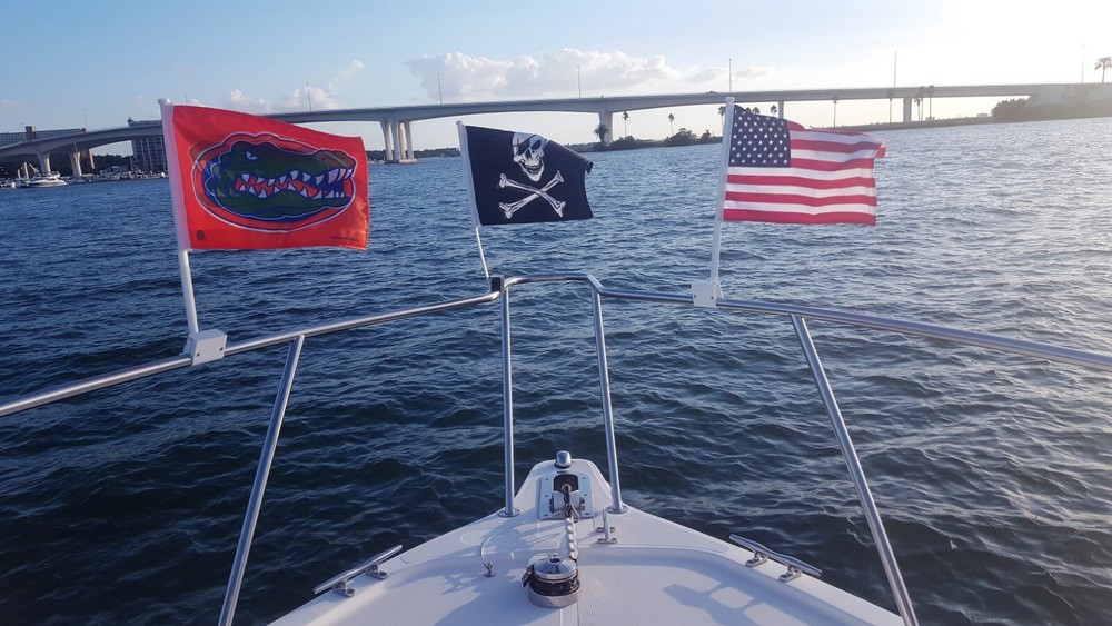 Boat Flag (White 2 - Pack) - Nauti Mount