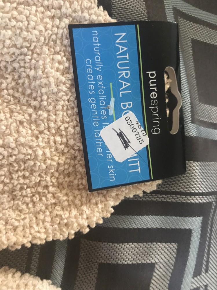 Purespring Natural Bath Mitt Lot Of 2