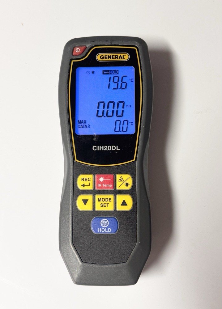 General Tools CIH20DL Hot Wire Data Logging Anemometer *NO PROBE*