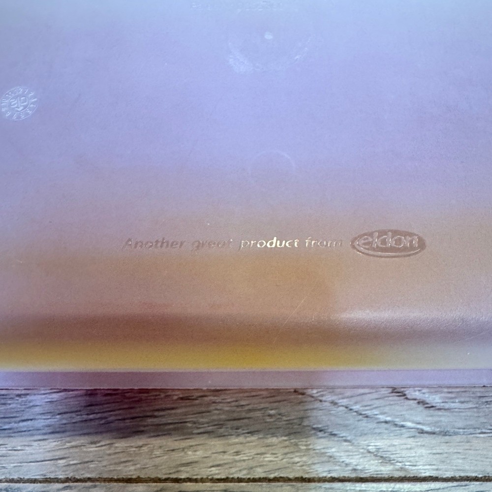 Vintage Eldon SpaceMaker Pencil Box Red Translucent Textured School Case 90s USA