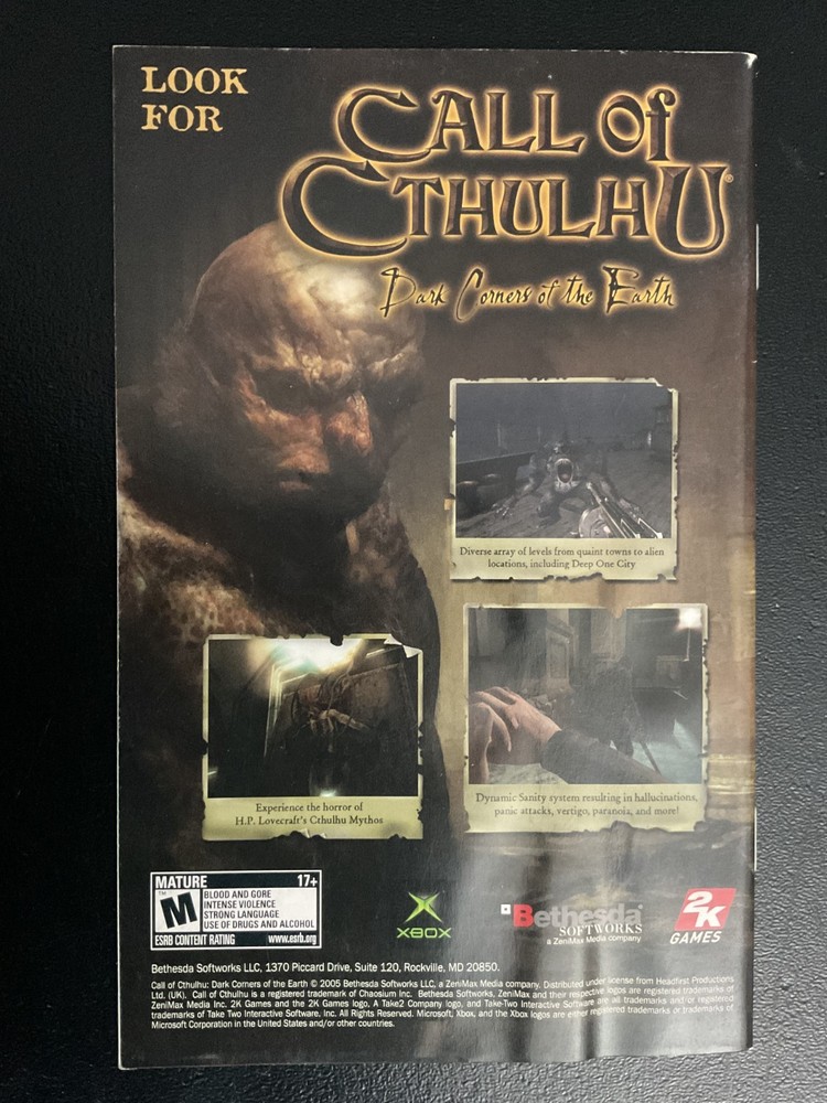 Conflict: Global Terror Microsoft XBOX Instruction Manual Only