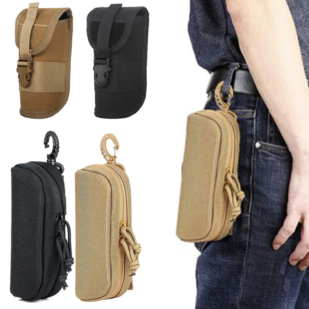 Tactical MOLLE Eyeglass Case Shockproof Protective Box Portable Sunglasses Case