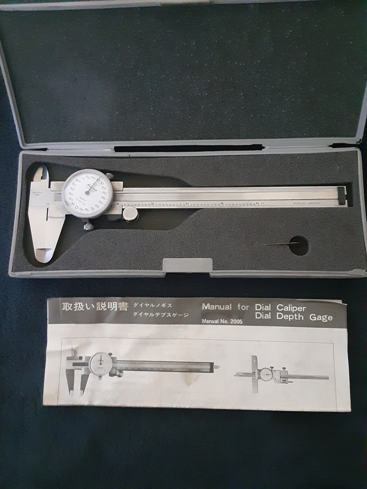 MITUTOYO 505-626 CALIPER W/ CASE