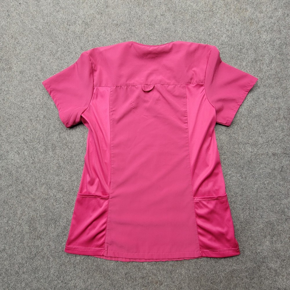 Flex Core Pink Scrub Uniform Top Size M Shortsleeve