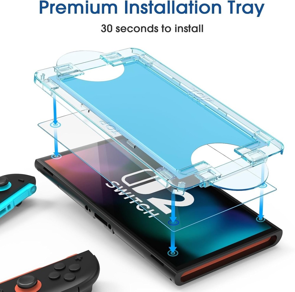 Auto-Alignment OneTouch for Nintendo Switch 2 Matte Finish Screen Protector 2025