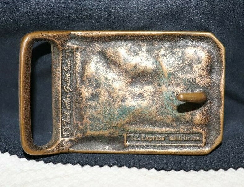 1975 T.E. Express Train Belt Buckle