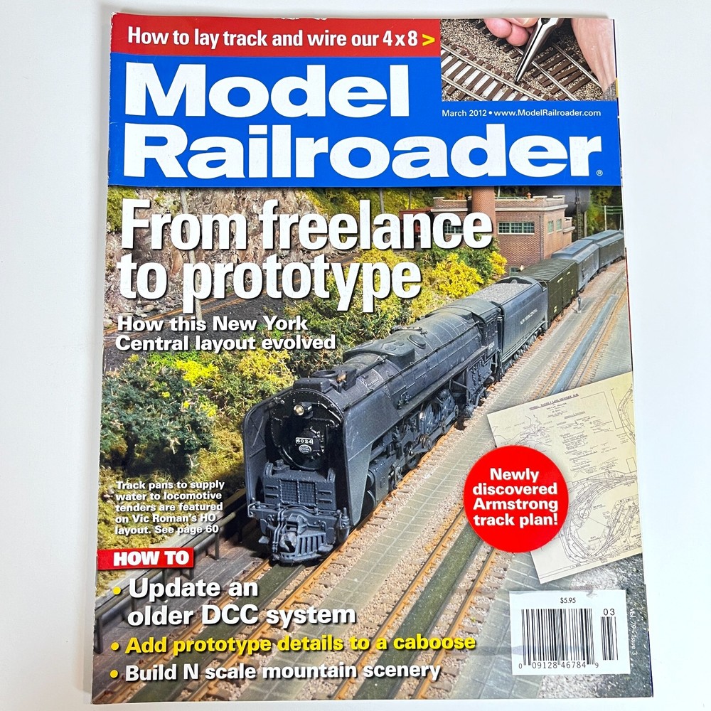 Model Railroader MAR 2012 NYC Layout Update Old DCC Caboose Prototype Details