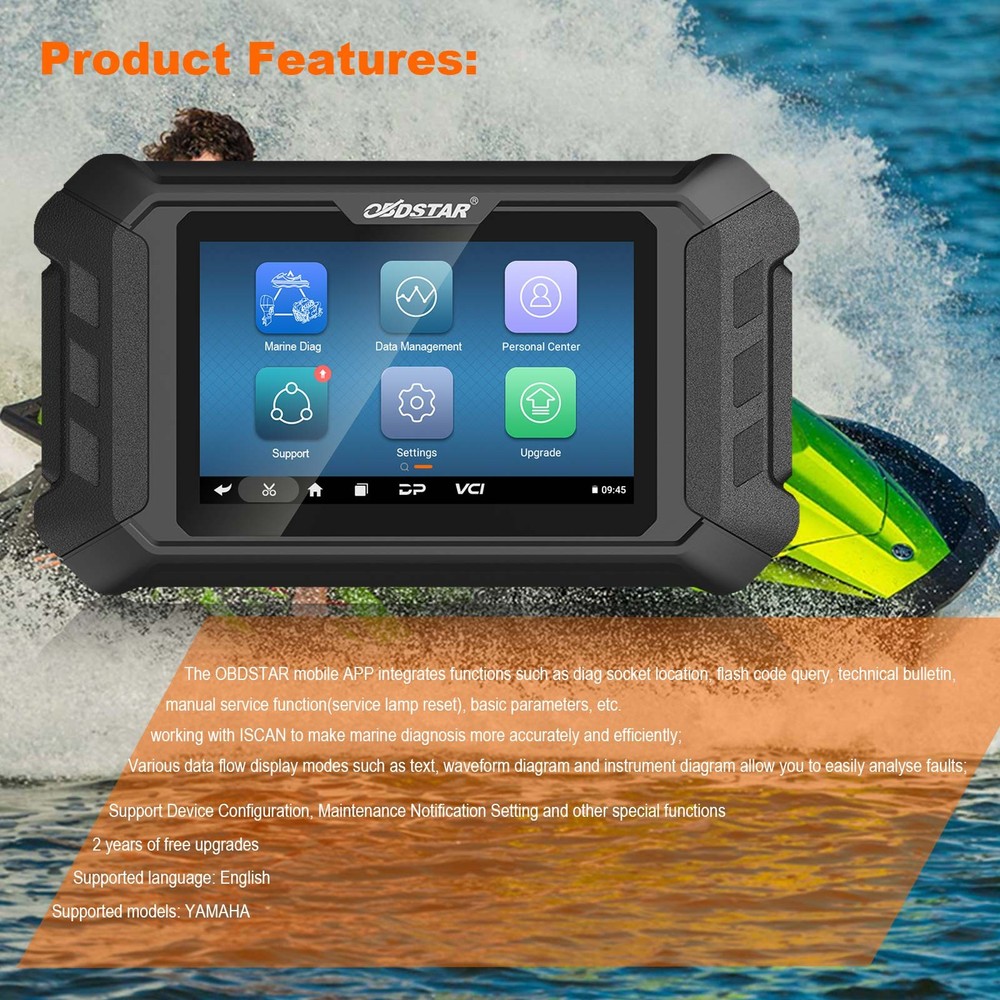 OBDSTAR ISCAN for YAMAHA Outboard & Jet Ski Diagnostic Tool Code Reader Scanner