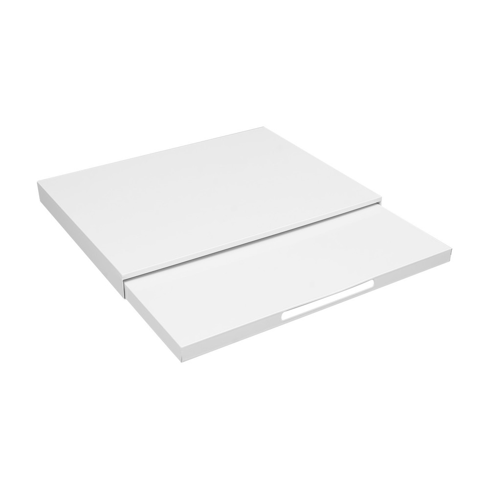 Microwave Stand with Pull-Out Shelf, Countertop Organizer for Compact Microwaves