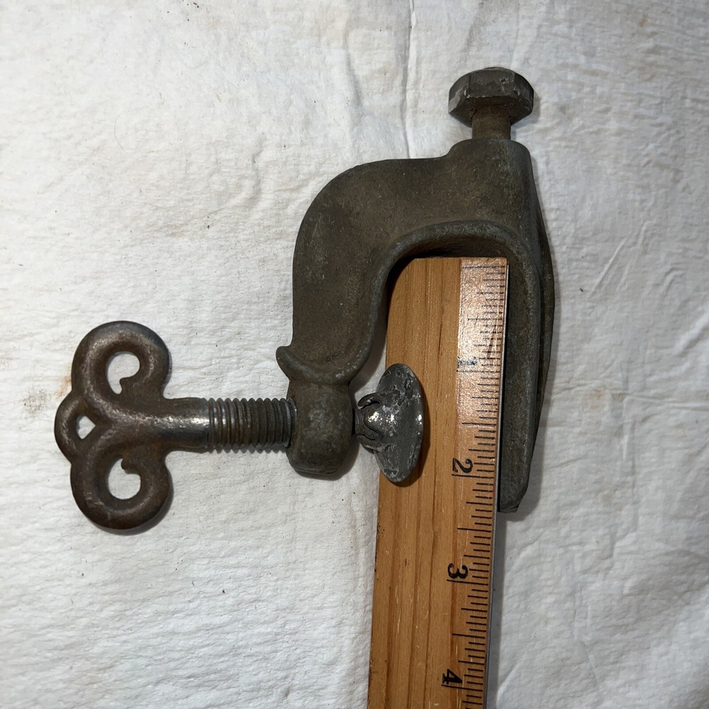 Vintage Table Bench Mount Clamp Bracket