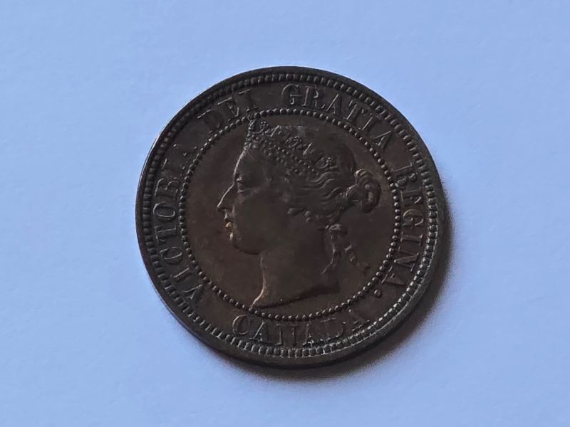 Canada 1876H One Cent About Uncirculated+ 10901
