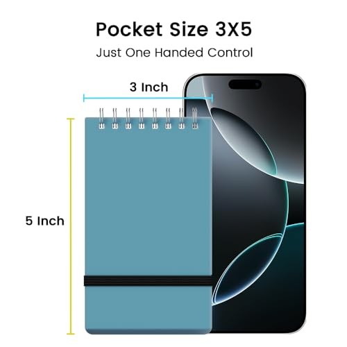 Small Pocket Notebook Journal, Mini Notepad Spiral Notebooks Note Pads for