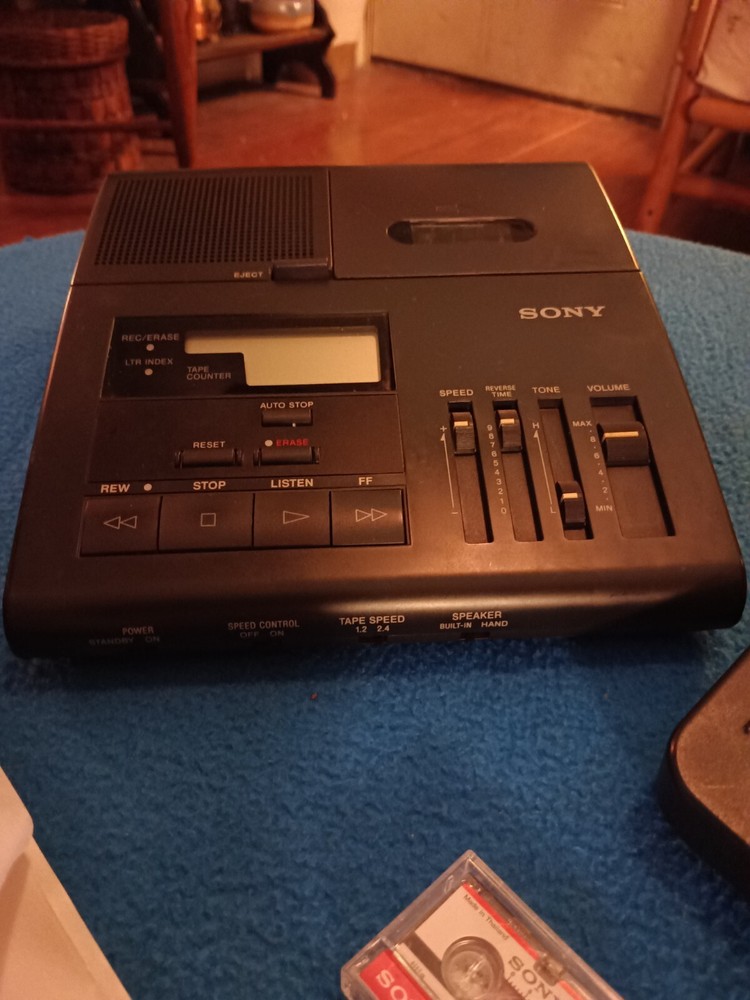 Sony BM 845 Dictator Micro cassette Transcriber Works!