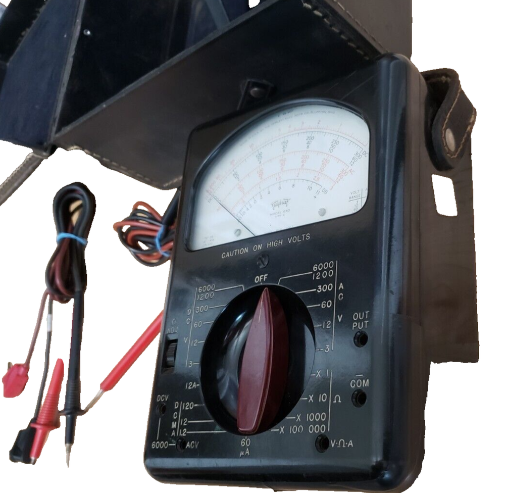 Triplett 630 TYPE 2 Classic Analog Volt-Ohm Milliammeter, 25 Ranges