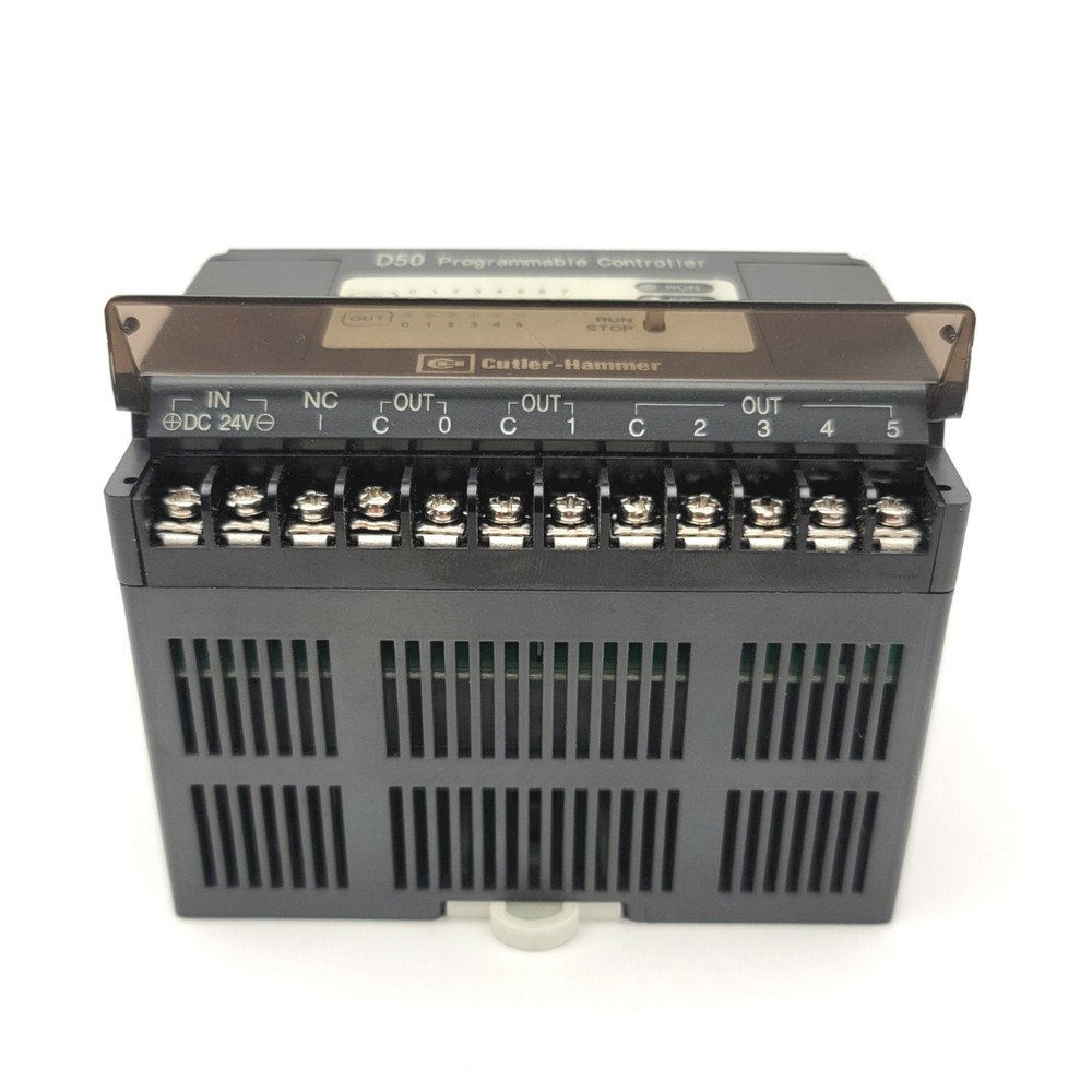 Cutler Hammer D50DCD14 D50 Programmable Controller 24VDC 8 Inputs, 6 Outputs