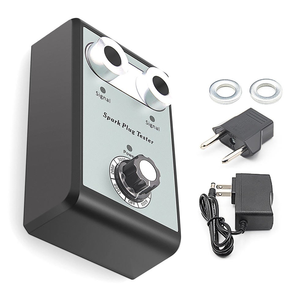 12V Spark Plug Tester 2 Hole Diagnostic Tool Gasoline Car Ignition Analyzer