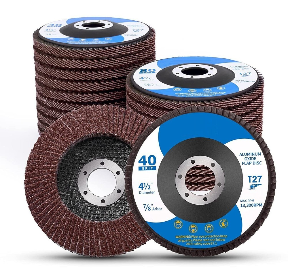 Flap Disc 4.5" 20 Pack Assorted Grit 40-120 Sanding Grinding Wheels for AnglE