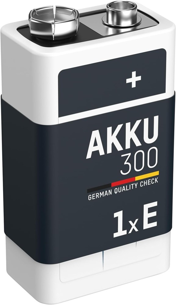 Ansmann 9V 300 mah Rechargeable Batteries